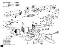 Bosch 0 601 961 003  Bench Grinder 220 V / Eu Spare Parts